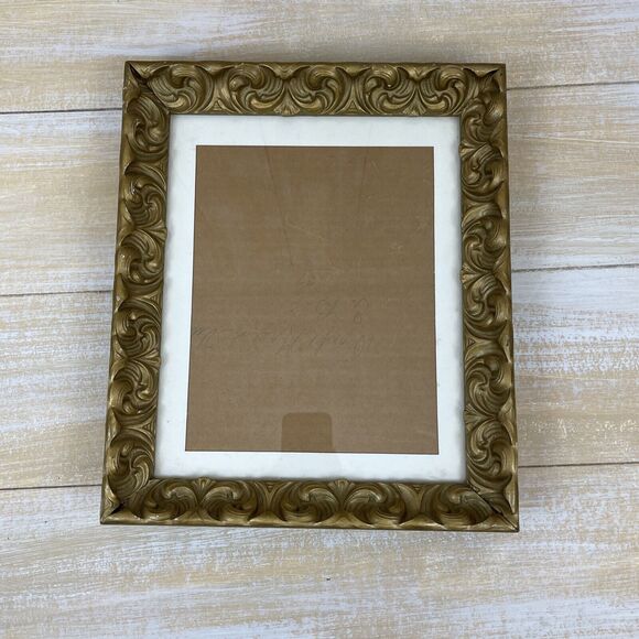 Vintage Ornate Gold Table Picture Frame Hollywood Regency See Measurement B - Picture 8 of 13